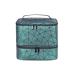 RZMAYIS Nail Polish Carrying Case Bag-Holds 30 Bottles Double-Layer Nail Polish Storage and Nail Dryer Case (Green)
