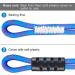 Dolibest Heavy Duty Tow Rope for Water Sports - 20 Blue Towable Connector with Stainless Steel Hook - Buy Online on GoSupps.com