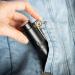 BOTIZR TSA-Approved Mini Hand Sanitizer Holder Keychain - Refillable Spray Bottle, Leak Proof, Black Leather - Buy Online on GoSupps.com