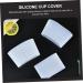 MUSISALY 27 Pcs Silicone Cup Cover Coffee Tea Cup Sleeves Coffee Travel Mugs Cup Insulator White - Buy Online on GoSupps.com