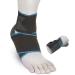 Ankle Support Sprained Brace Adjustable Compression Wrap for Runners Women Men (Blue)