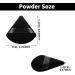 2Pcs Black Molain Triangle Makeup Puff Set - Soft Reusable Cosmetic Sponges for Loose Powder Foundation - Ideal for Eyes, Corners, Wet & Dry Makeup - Buy Online on GoSupps.com