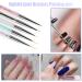 5PC Nail Art Brush Set - Dual-Ended Liner & Dotting Brushes for DIY Nail Design | Acrylic & UV Gel Suitable - Buy Online on GoSupps.com