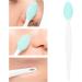 Silicone Nose & Lip Cleansing Brush - Double Sided Facial Exfoliator for Blackhead Removal & Moisturizing - Green - Buy Online on GoSupps.com