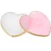 WLLHYF Resin Nail Art Palette - 2Pcs Golden Edge Heart-Shaped Mixing Palettes for Nail Art Painting and Cosmetic Mixing - Buy Online on GoSupps.com