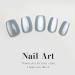 White Cat Eye Press on Nails - Glossy Acrylic Short Fake Nails 24 Pcs Full Cover Squoval Manicure - Buy Online on GoSupps.com