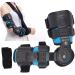 JOEBO Hinged Elbow Brace - Adjustable Stainless Steel Arm Orthosis for Injury Recovery | Breathable Support & Fixation Sling for Right Arm (Blue - Buy Online on GoSupps.com