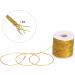 Gold Metallic Stretch Cord Elastic Ribbon for Ornament Decorating & Gift Wrapping - 1mm x 60 Yards | HY3699-1 - Buy Online on GoSupps.com
