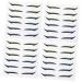 Angoily 24 Pairs Glitter Eyeliner Invisible Eye Line Strips Bling Stickers Eye Skin Sticker Miss Tool Flash