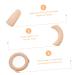 Toyvian 6ST Molar Wooden Circle Accessories - Unfinished Wooden Rings for Baby Teething - Natural Beech Wood Bite Rings - Buy Online on GoSupps.com