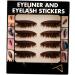 MAGICLULU 24 Pairs False Eyelash Stickers Glitter Makeup Fake Lashes Pipeline Plastic Double Eyelid Sticker 1 count (Pack of 1) Blackx6pcs - Buy Online on GoSupps.com