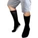 Falari Anti-Slip Diabetic Cotton Socks | Non-Skid Grip for Home & Hospital | 3-Pack | Black | Men Women | Size 10-13 - Buy Online on GoSupps.com