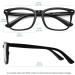 Meetsun Blue Light Blocking Glasses - UV400 Transparent Lens | Anti-Headache & Better Sleep - Black & Transparent Pink - Buy Online on GoSupps.com
