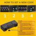 Mioni 4 Digit U Lock Motorcycle/Bike Lock - Resettable Combination for Bicycles/Gate - Secure and Convenient (Black) - Buy Online on GoSupps.com
