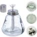 iplusmile 180ML Push Down Pump Dispenser Glass Bottle Lockable Pump Dispenser Bottle Push Down Manicure for Nail Polish Makeup Remover - Buy Online on GoSupps.com