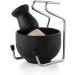 CCbeauty 3-in-1 Men's Shaving Brush Kit with Stainless Steel Stand and Soap Bowl - Traditional Wet Shaving Set for Close Shave - Easy to Clean, Black - Buy Online on GoSupps.com