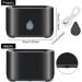 Pipihome Aroma Diffuser - 7 Color Flame Effect 200ml Ultrasonic Humidifier & Aromatherapy Oil Diffuser 2-in-1 with Remote Control for Office Bedroom Yoga Spa (Black) - International Shipping Available - Buy Online on GoSupps.com