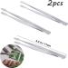 Doitool 2-Pack Precision Tweezers for Stamps & Jewelry - Metal Philatelic Tools for Document Handling - Buy Online on GoSupps.com