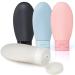 HOLD ME TIGHT 60ml Premium Travel Bottles for Toiletries Leak proof and TSA Approved Pack of 4 Refillable Squeezable Containers