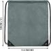 Vorspack Drawstring Backpack 20 Pieces for Party Gym Sport Trip Grey - Buy Online on GoSupps.com