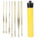 Stainless Steel Ear Wax Removal Tool Set - Spiral Ear Wax Cleaner for Ear Health Care - Buy Online on GoSupps.com