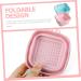 2pcs of makeup brush makeup brush cleaning mat silicone brush cleaner makeup brush drying hanger makeup brush cleaning pad make up portable Miss Silica gel carpet - Buy Online on GoSupps.com