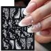 Adhesive Decals Lace Winter Sliders Embossed Flower White Nail Stickers 5D Acrylic Wedding Design(STZ-5D15) - Buy Online on GoSupps.com