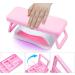 Nail Arm Rest Hand Cushion PU Leather Nail Cushion Foldable Nail Armrest Cushion For Beauty Salons And Home Manicure Foldable Nail Hand Cushion Nail Arm Rest Pu Leather Nail Hand Rest For Home Use Pink - Buy Online on GoSupps.com