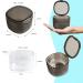 2022 Upgraded Uouovo Denture Bath Box Cup - No-Leak Case for Dentures, Retainers & Mouth Guards (Transparent Grey) - Buy Online on GoSupps.com