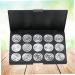 PLAFOPE 15 Empty Eyeshadow Palette Estuche De Maquillaje Empty Makeup Empty Eyeshadow Case Eye Shadow Silver - Buy Online on GoSupps.com