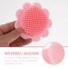 Silicone Body Scrubber Shampoo Massager Brush | Baby & Kids Hair Scalp Exfoliator | Pink - Buy Online on GoSupps.com