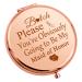 Gevody Bridesmaid Thank You Gift for Women Bridal Shower Gift Wedding Gift Compact Makeup Mirror Maid of Honor Gift from Bride Friends Sister Appreciation Gift Friendship Gift Pocket Makeup Mirror