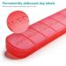 FHORAIN 7 Day Large Pill Box - Travel Friendly Daily Pill Organizer for Medicine, Vitamins, Fish Oil - Red - Buy Online on GoSupps.com