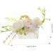Angoily Rose Hair Comb Bridal Accessories Wedding Headpiece Prom Hair Clips Hair Accessory for Women Flower Headpiece Tiara Hair Combs for Wedding Silk Cloth Hairpin Bride Pink - Buy Online on GoSupps.com