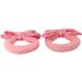 Topkids Accessories Bow Hair Bobbles/Hair ties for Girls Hair Accessories for Girls Hair Bands for Girls Hair bobbles for Girls Hair Bows Hair Elastics (Gingham Pink) - Buy Online on GoSupps.com