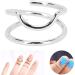 Buy Stylish Index Finger Nail Ring - Trendy Nail Cap Cover for Girls & Women (3046 Platinum) - Daily Use Fashion Jewelry - Buy Online on GoSupps.com