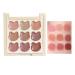 Raypontia Lip Gloss Palette | 9 Shades of Moisturizing Makeup for Women | Intense and Long-Lasting Shades On-the-Go Cosmetics for Outings Travel and School
