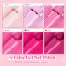 Shining She Gel Nail Polish Set Pink 6 Colors - Soak-Off UV/LED Pink Rose Gel Kit for Nail Art Salon & DIY Home 8ML - Blue Series Gift - Buy Online on GoSupps.com
