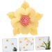 Artibetter Metal Wall Decor Bathroom Decor Wall Art Ceramic Flower Wall Decoration Home Accents Decor Tv Hand Decor Metal Wall Bathroom Wall Decor 7.5x7.5cm Yellow - Buy Online on GoSupps.com