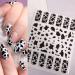7 Sheets Gold Nail Art Stickers - 3D Self-adhesive Decals for Manicure - Metal Laser Cow Graffiti Design - DIY Nail Decoration for Women, Girls, Kids - Buy Online on GoSupps.com