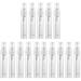 Frcolor 30 pieces container perfume dusty cosmetic fog aromatherapy fine bottles oils care pump at home & vials use skin spray women lotion clear bottle: delivers small whitex3st size 3x3pcs