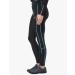 Ultrasport Advanced Women's Fitness Pants - Long Compression Sports Pants Quick Dry Reflective Adjustable XS Black/Turquoise - Buy Online on GoSupps.com