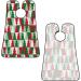 Red Green Christmas Tree Beard Bib - Non-Stick Grooming Cloth & Hair Catcher | Ideal Gifts for Men - Buy Online on GoSupps.com