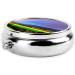 Evening Rainbow Round Pill Box - 3 Compartments Portable Organizer for Purse & Pocket - Travel-Friendly Pill Storage - Buy Online on GoSupps.com