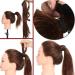 80cm Medium Brown Ponytail Extensions - Clip In Real Hair Braid Art - Long Smooth Hair (1 Pack) - Buy Online on GoSupps.com