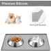 Moacc Slipproof & Waterproof Feed Mats for Dogs & Cats - 47x30cm Gray Point Pattern - Ideal Food Base Underlay - Buy Online on GoSupps.com