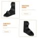 Orthopedic Ankle Straight Shoes for Foot Drop & Sprains | Supportive Walking Brace Boot - Black Composite Cloth - Buy Online on GoSupps.com