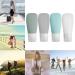 Vonpri Silicone Travel Bottles 2oz (4 Pack) Leak Proof Squeezable Toiletry Containers for Shampoo, Lotion, Soap Travel Size Cosmetic Tubes, Multicolor - Buy Online on GoSupps.com