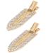 Metal No-Crease Surfboard Duckbill Hair Clips Alligator Tight Bite Hair Pins Teeth Bows Hair Clips Hairdressing Salon Hair Grip DIY Accessories Hairpins for Hair Styling Hairdresser (Gold)