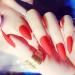 Huil Artificial Nail Coffin False Nails Long Fake Nails Ballerina False Nail Tips Full Cover Stick On Nails 24Pcs for Women and Girls